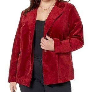 NYDJ. Tuxedo Jacket In Velveteen.